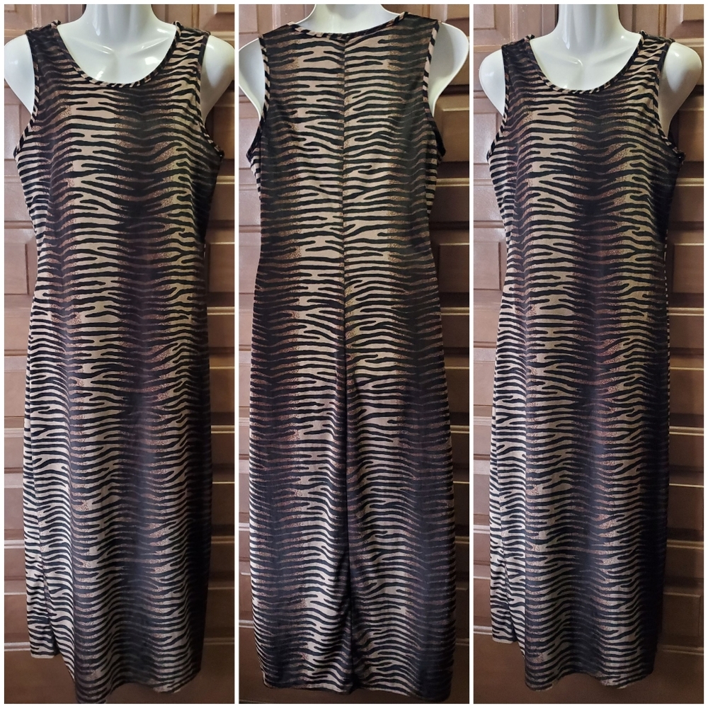 "Sense" Leopard Print Slit Maxi Dress